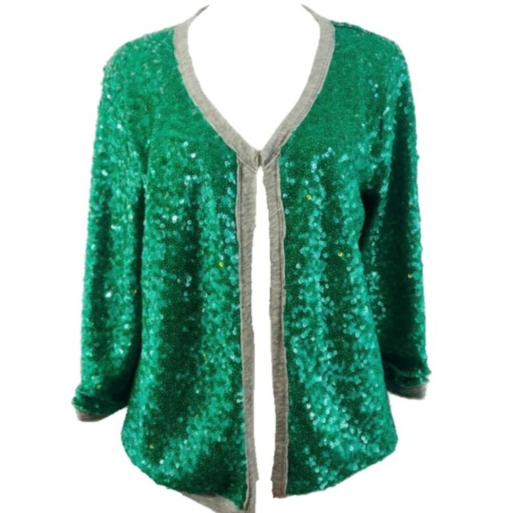 Calypso St. Barth Bruni Sequin Cardigan, Size Xs - image 1